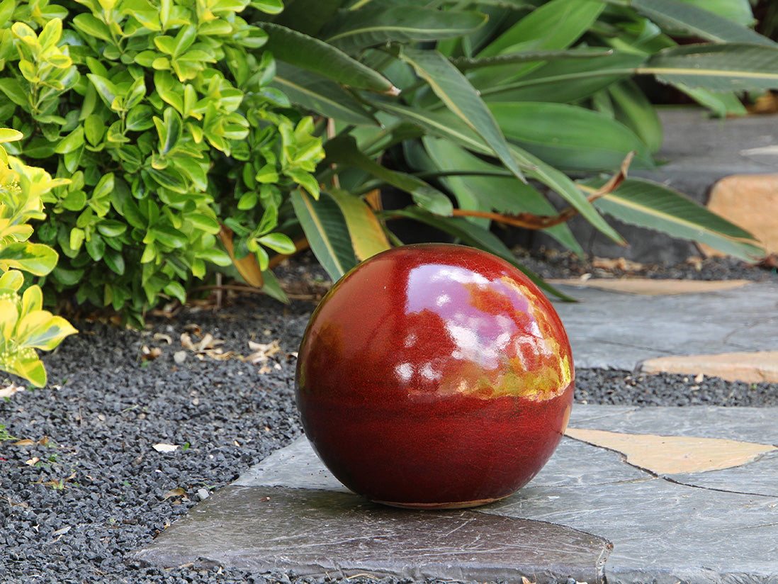 Outdoor Decorative Sphere Glazed By Plantatorem