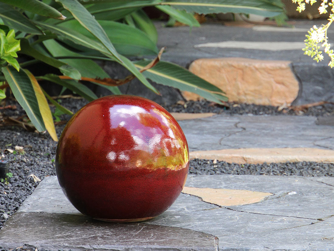 Outdoor Decorative Sphere Glazed By Plantatorem