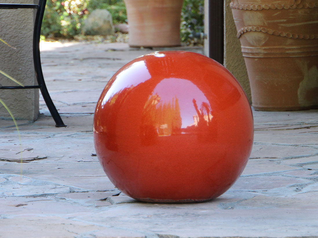 Outdoor Decorative Sphere Glazed By Plantatorem