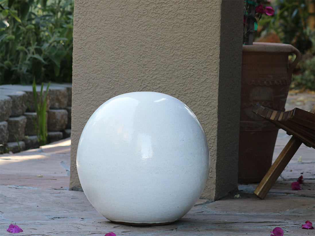 Outdoor Decorative Sphere Glazed By Plantatorem