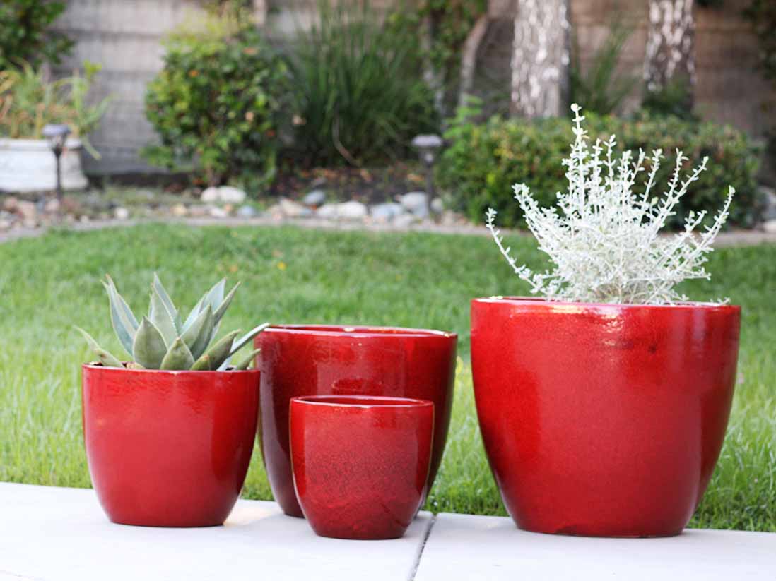 Coco Pots Glazed By Plantatorem