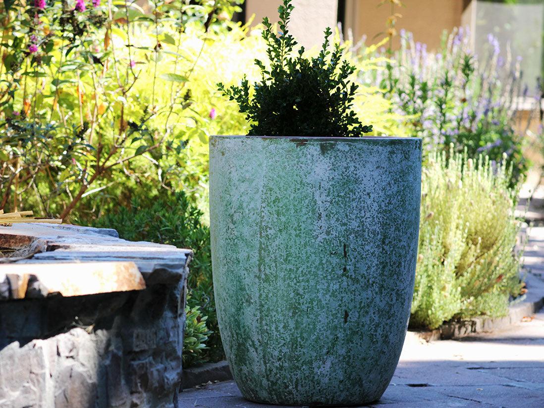 Tall Milano Cone Planters - (Aegean) By Plantatorem