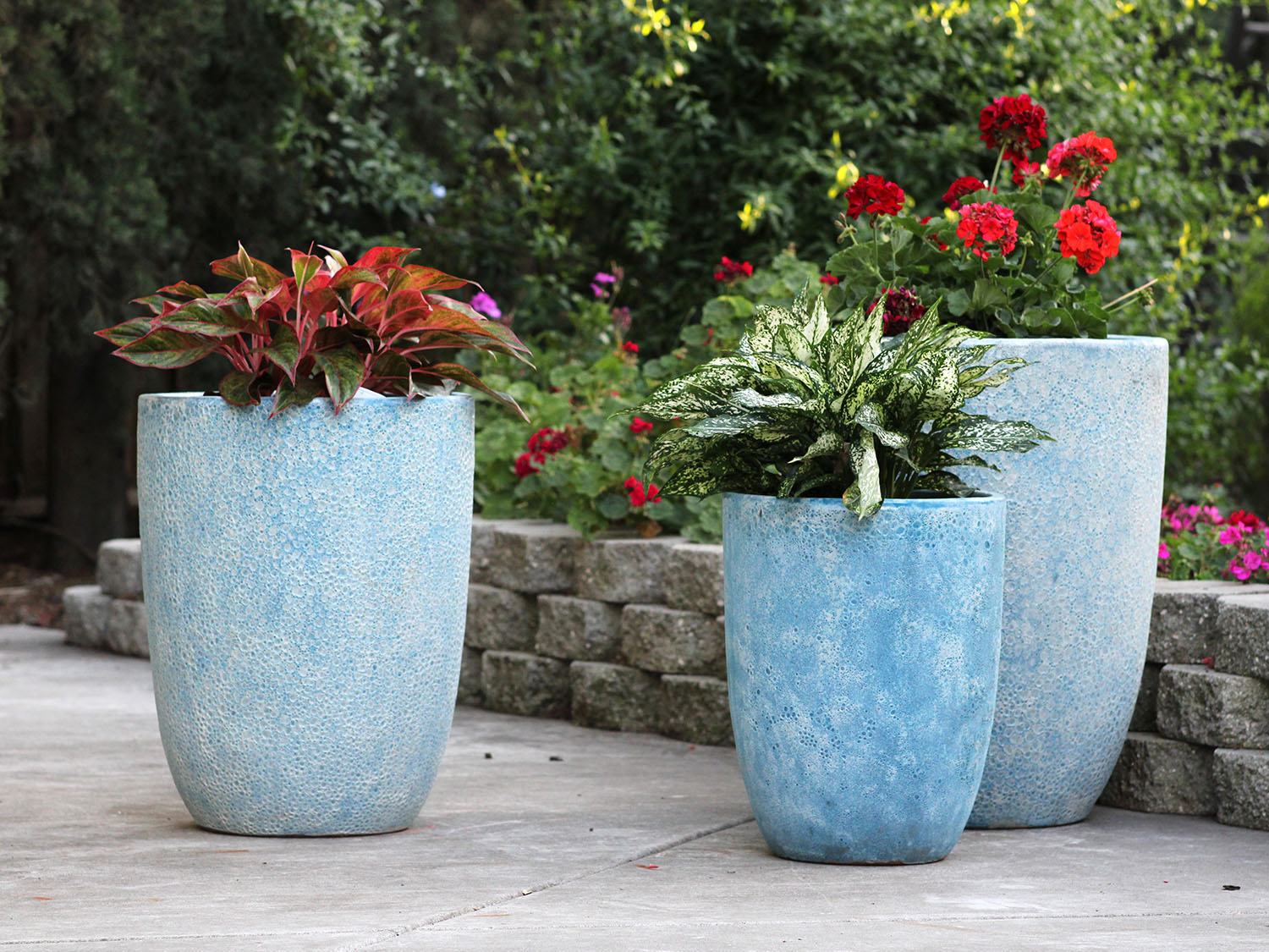 Tall Milano Cone Planter - (Coral) By Plantatorem