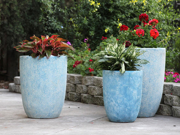 Tall Milano Cone Planter - (Coral) By Plantatorem