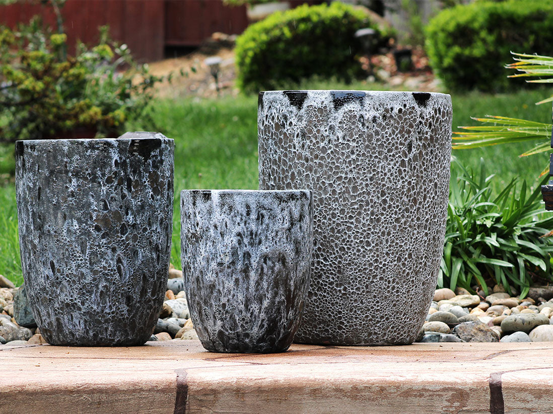 Tall Milano Cone Planter - (Coral) By Plantatorem