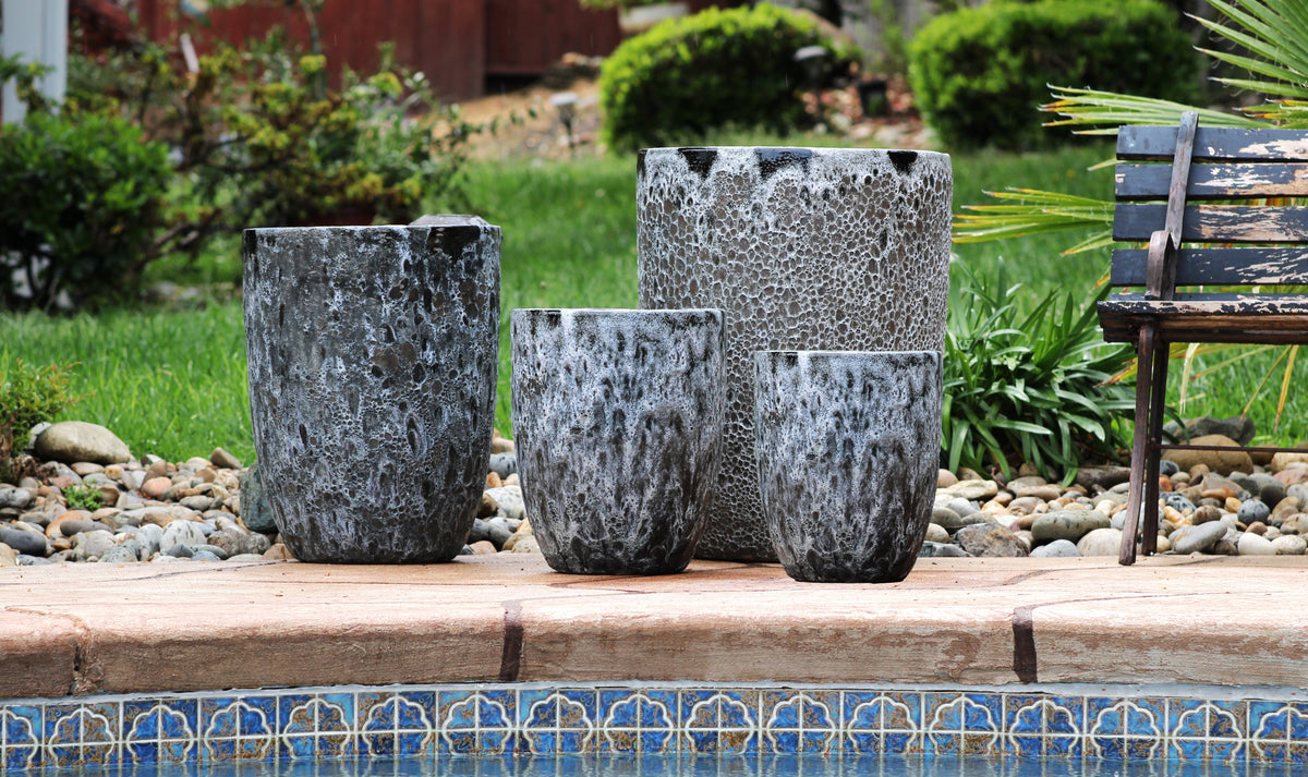 Tall Milano Cone Planters - (Coral) By Plantatorem