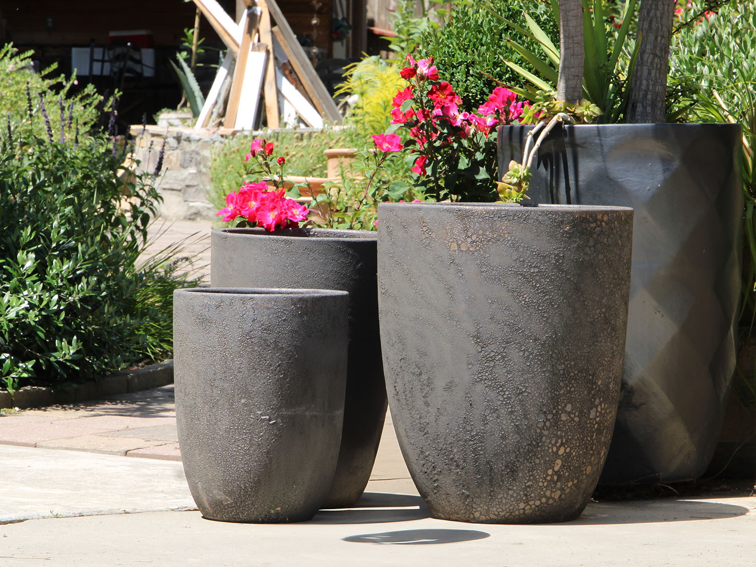 Tall Milano Cone Planter - (Coral) By Plantatorem