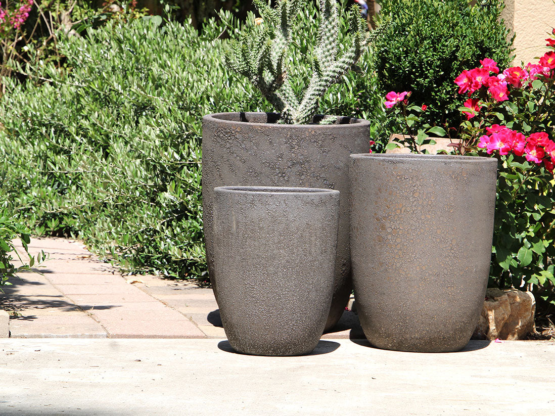 Tall Milano Cone Planter - (Coral) By Plantatorem