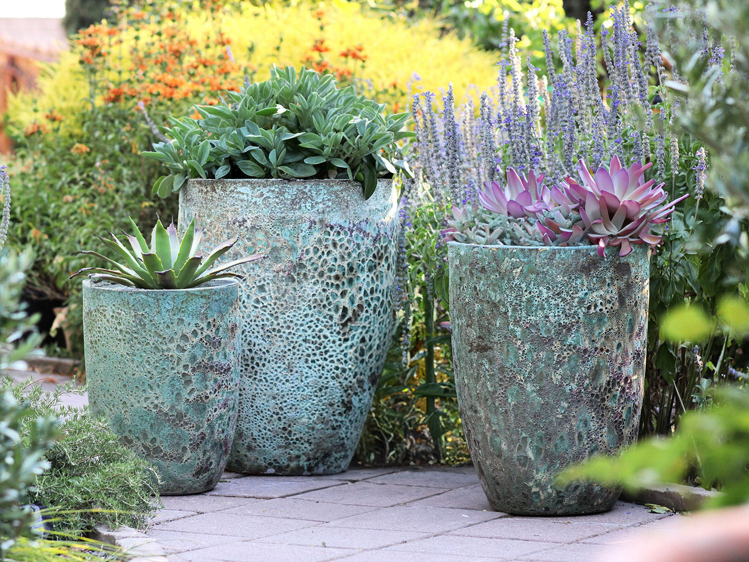 Tall Milano Cone Planter - (Coral) By Plantatorem