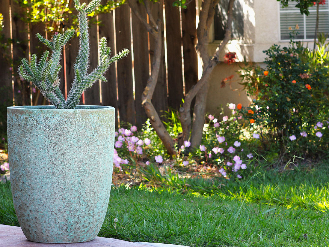 Tall Milano Cone Planters - (Coral) By Plantatorem
