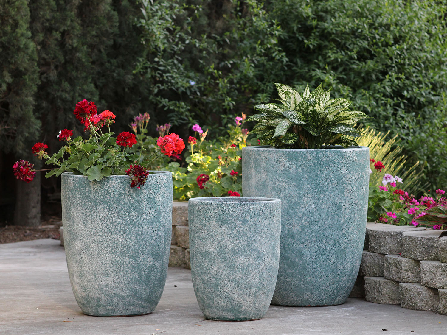 Tall Milano Cone Planter - (Coral) By Plantatorem