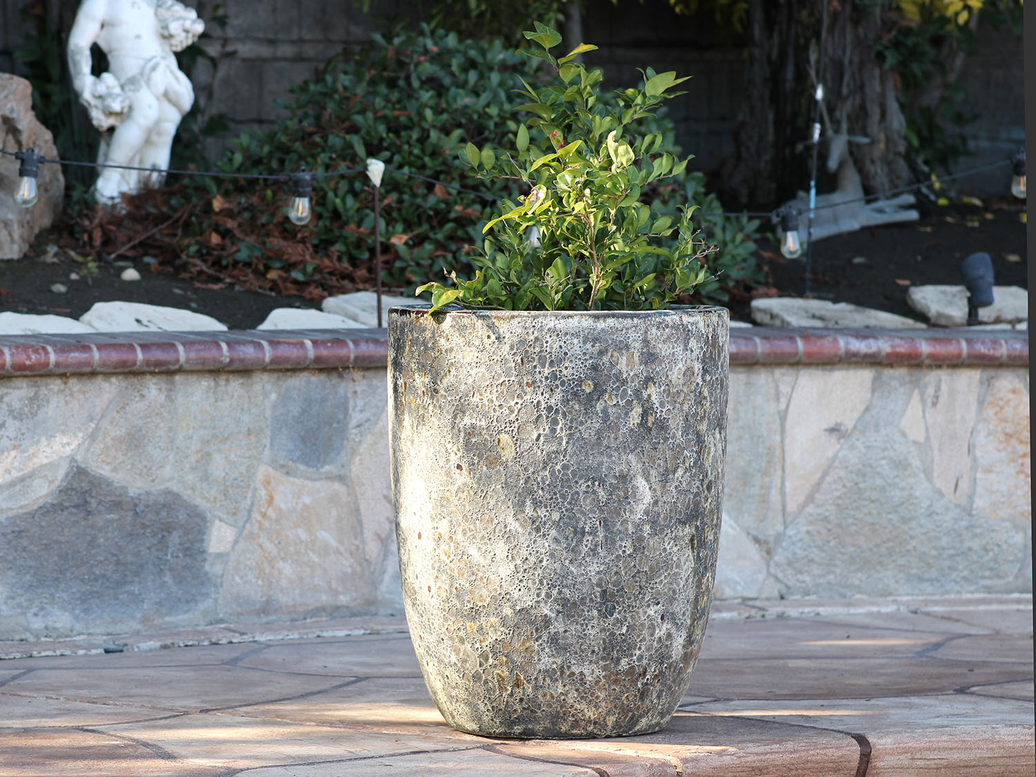 Tall Milano Cone Planter - (Coral) By Plantatorem