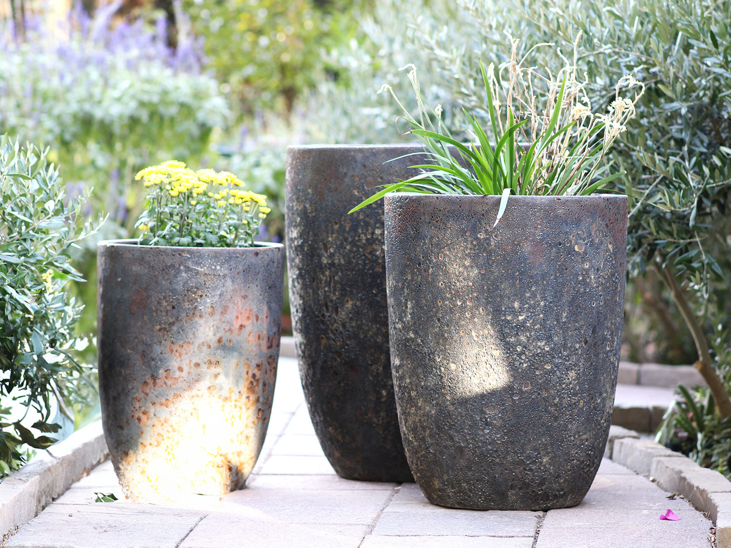 Tall Milano Cone Planter - (Coral) By Plantatorem