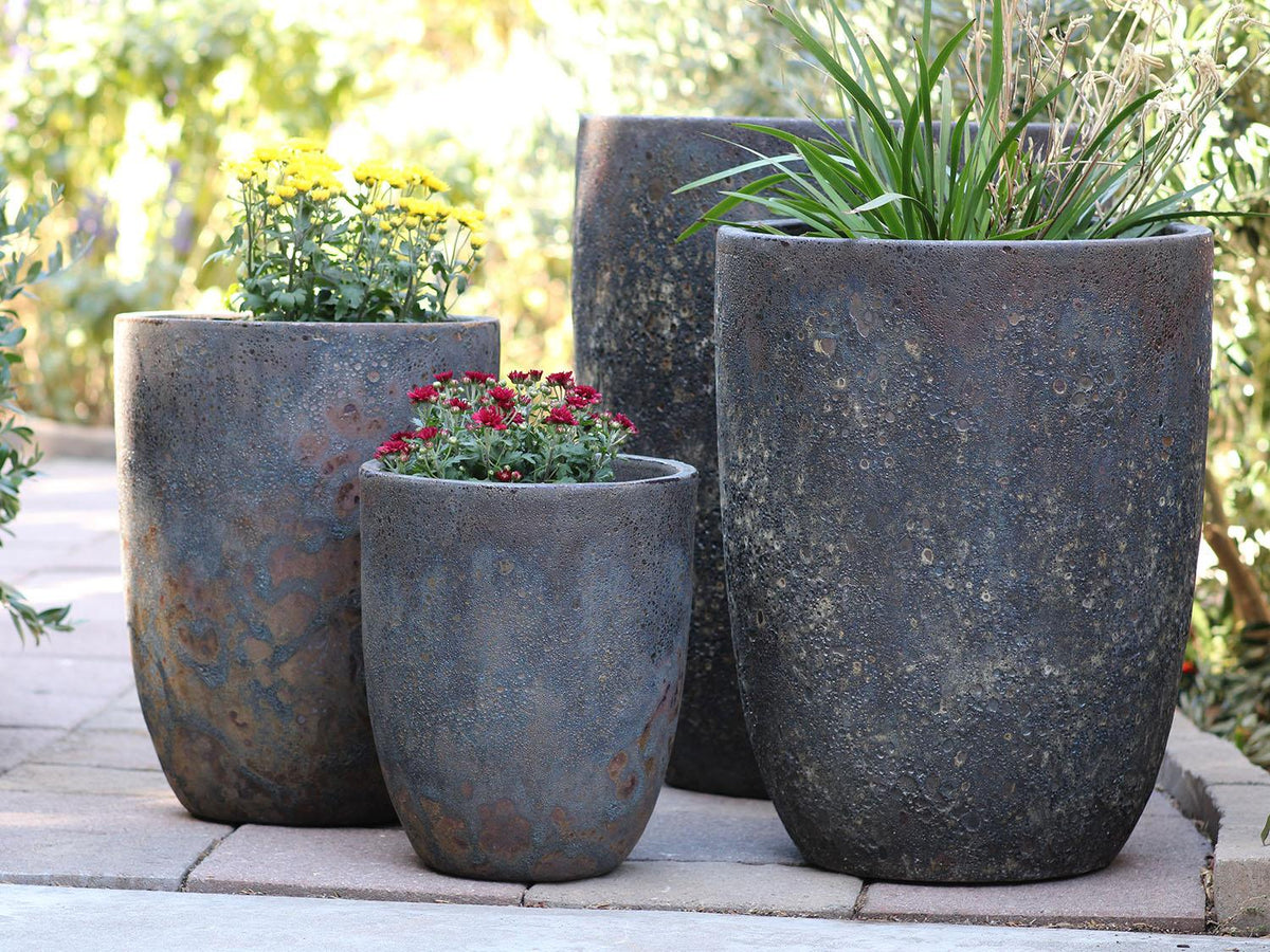 Tall Milano Cone Planters - (Coral) By Plantatorem