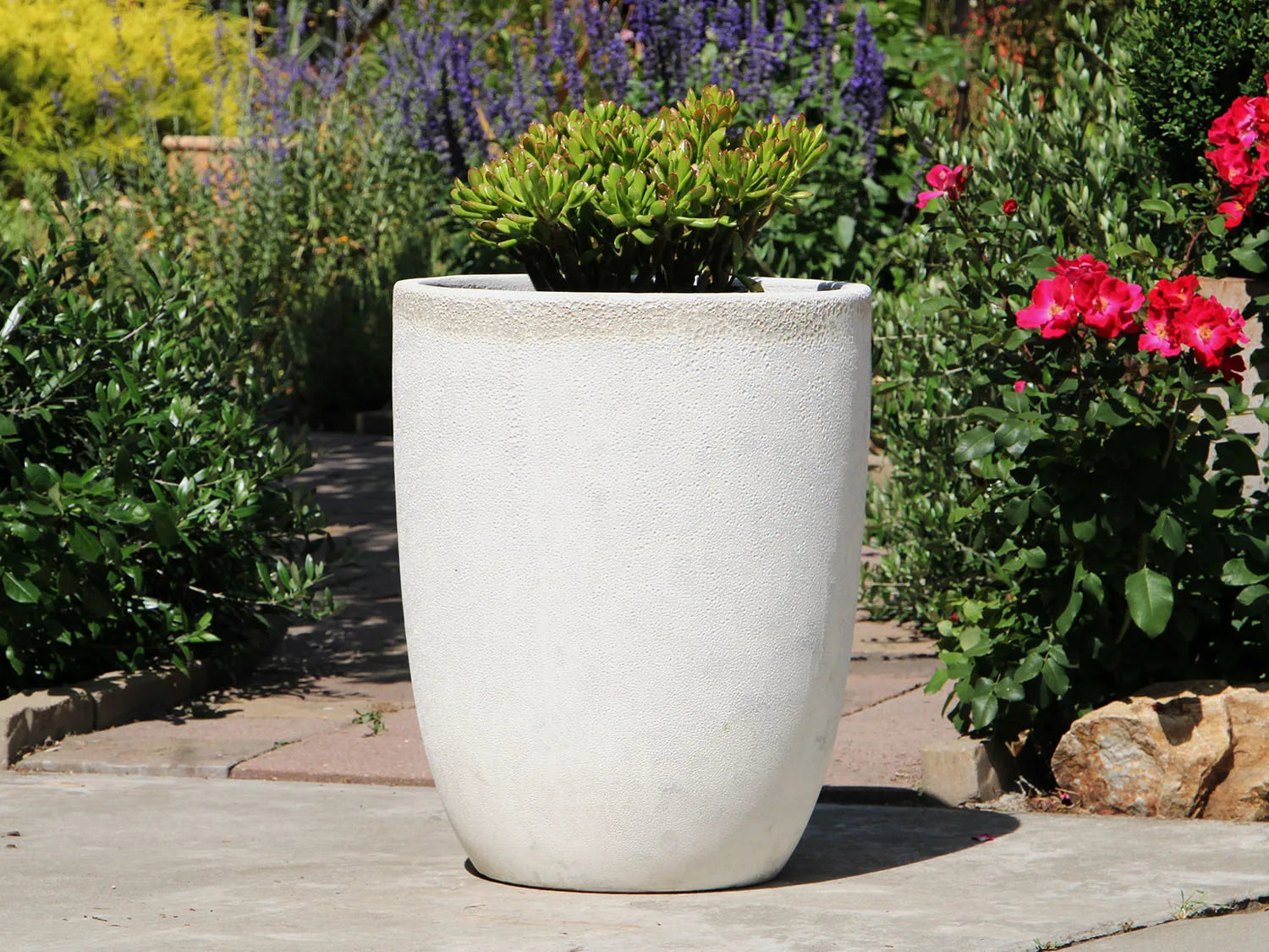 Tall Milano Cone Planter - (Coral) By Plantatorem