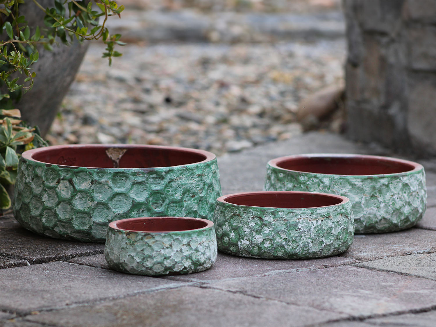 Hand Thrown Hexagon Bowls- Set of 4 By Plantatorem PLANTATOREM