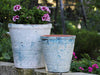 English Tumbled Pots Medium - Aegean Blue / SET OF 2