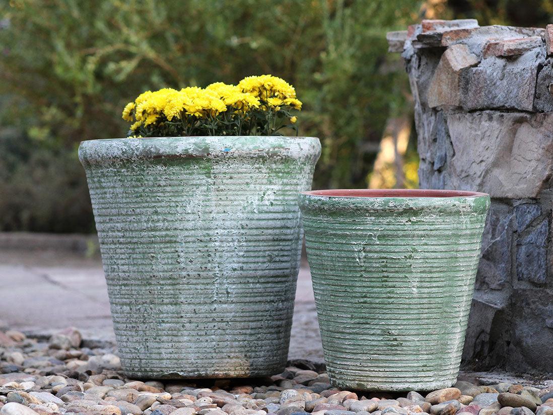 English Tumbled Pots Medium By Plantatorem