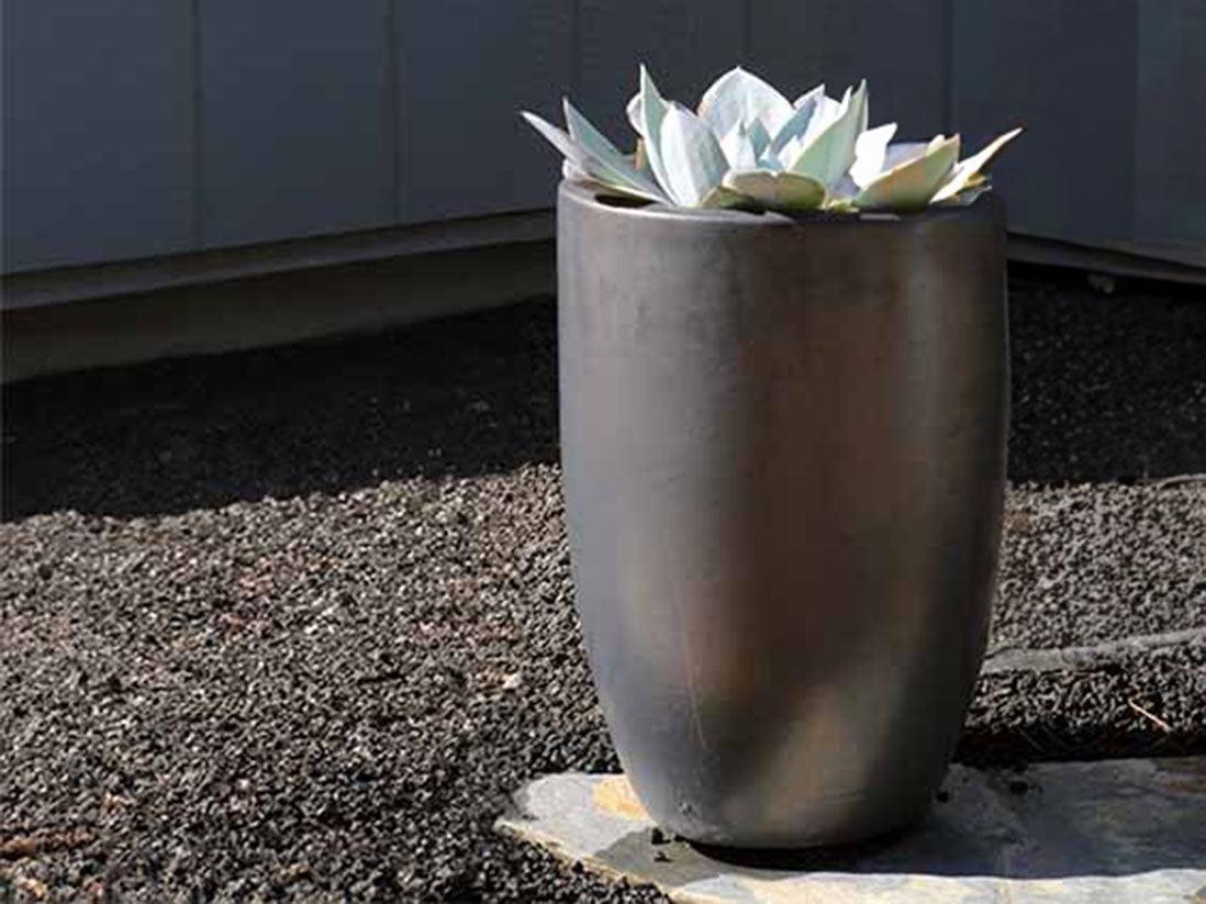 Mid Height Barrel Planter By Plantatorem