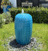 Diamond Jar Fountain By Plantatorem - 19.5" D x 37.0" H / Aqua / Fountain Jar