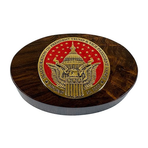 Trump & Vance Inauguration 2025 Desert Ironwood Paperweight - Limited Edition
