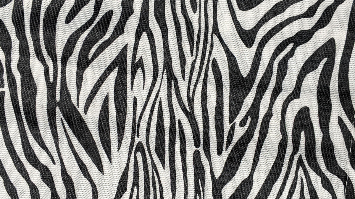 Tache Winter Moon Black Stripe Zebra Animal Print Gold Tailored Platform 14