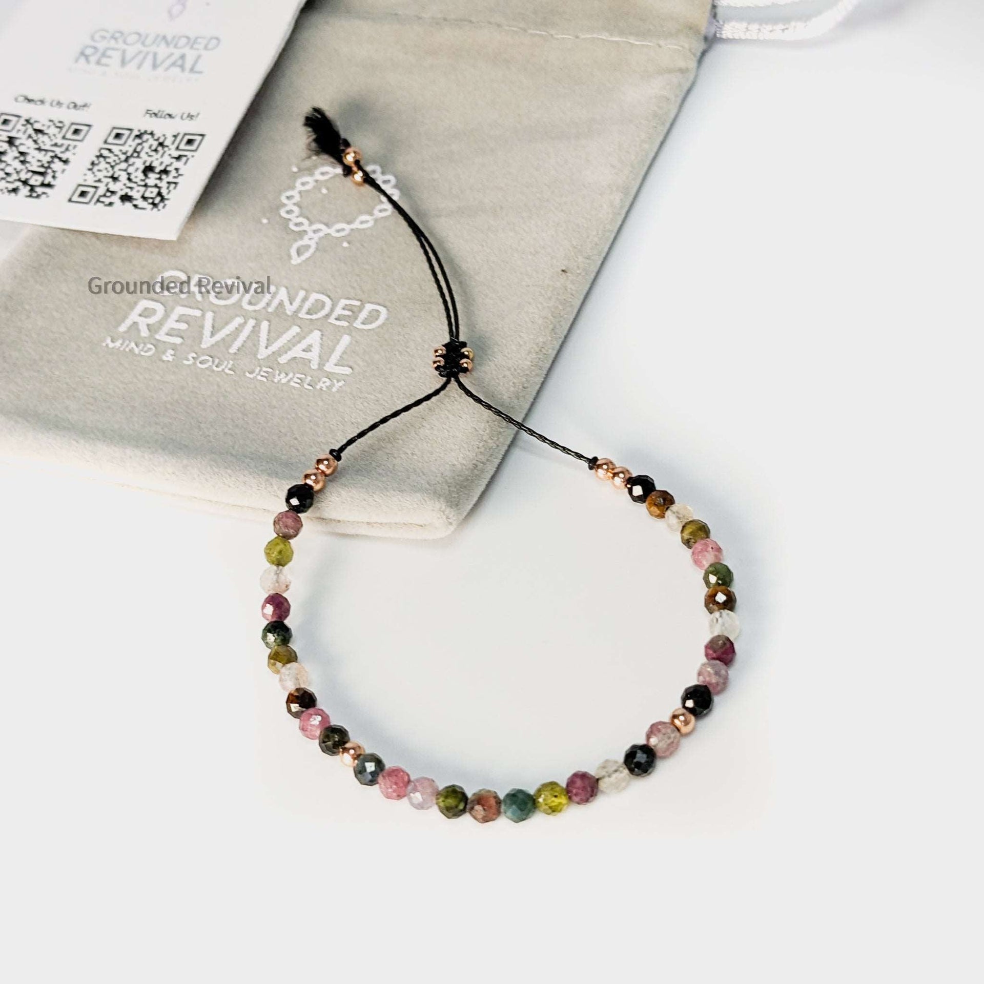 Tourmaline Tassel Tasbih Bracelet | Women's Misbaha - 33 Beads, 4mm