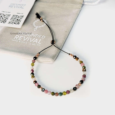 Tourmaline Tassel Tasbih Bracelet | Women's Misbaha - 33 Beads, 4mm