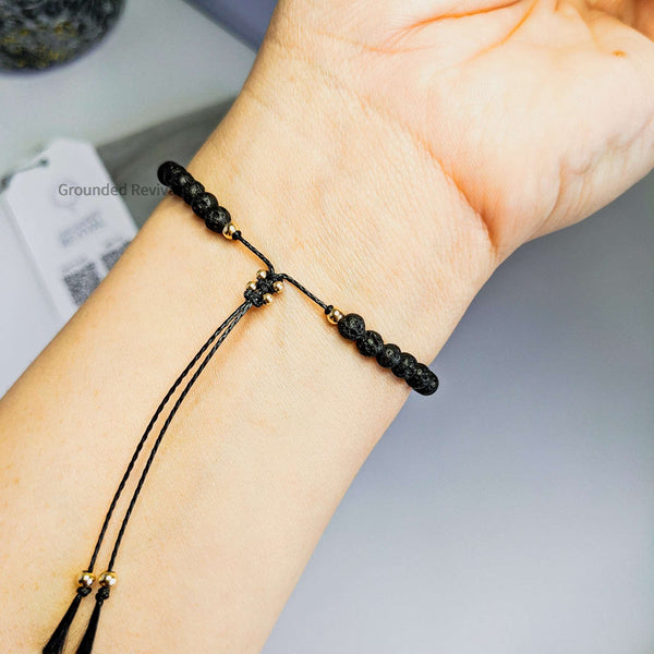 Lava Tassel Tasbih Bracelet | Women's Misbaha - 33 Beads, 4mm
