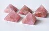 Rose Quartz Pyramids (Balance and Emotional Health) - 1"(Small) / 1Pc