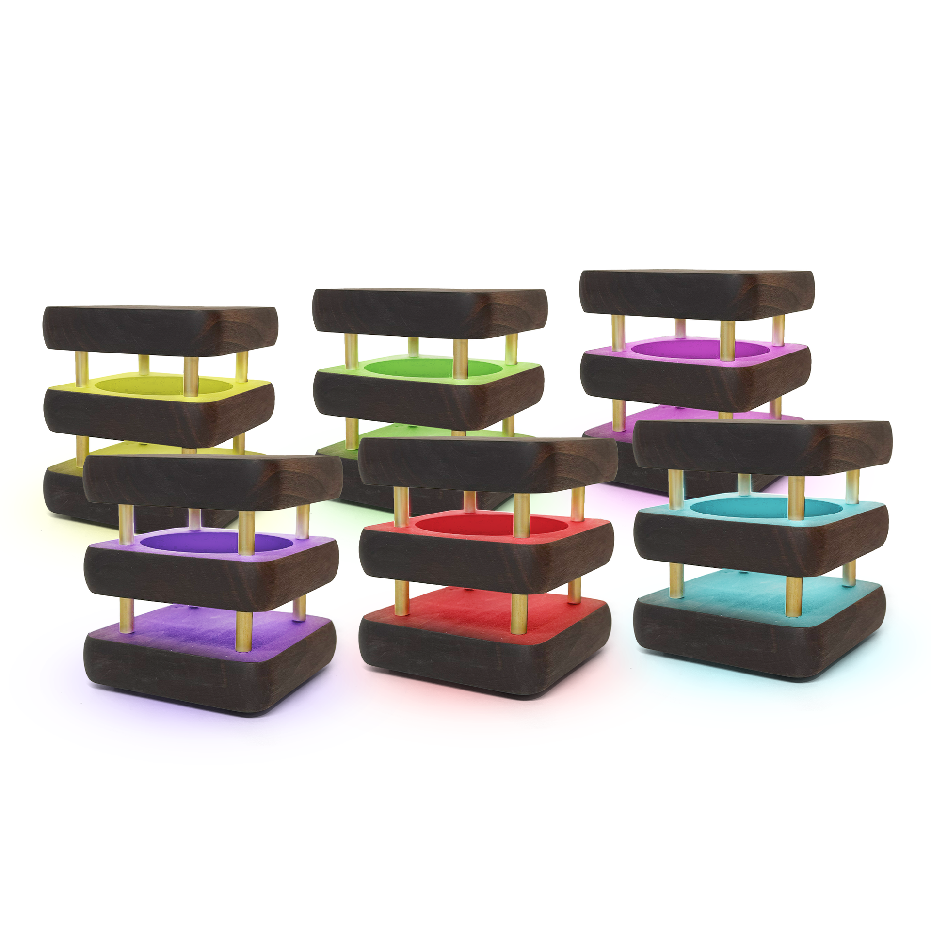 Mini Mid-Century Kona Design Friendship Lamp – Compact Retro Wi-Fi Touch Lamp for Long-Distance Connection