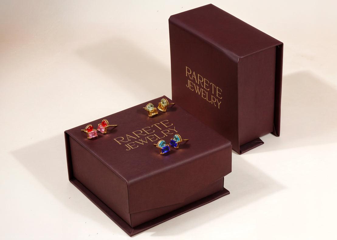 Blue Sapphire Earrings - Toi Et Moi Earrings