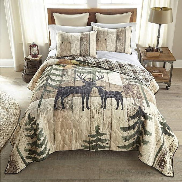 Deer Panel Quilt Set - Gifts for You 'n Me