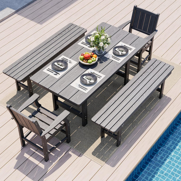 Pamapic_HDPE_Outdoor_Dining_Table_and_Chairs_with_Umbrella_Hole8871029440572Pamapic47153279860796 - Gifts for You 'n Me - www.giftsforyounme.com