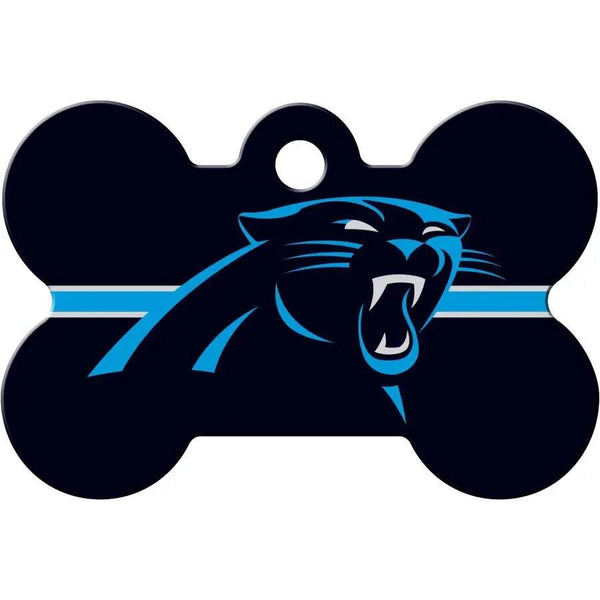 Carolina Panthers NFL Pet ID Tag - Large Bone - Gifts for You 'n Me