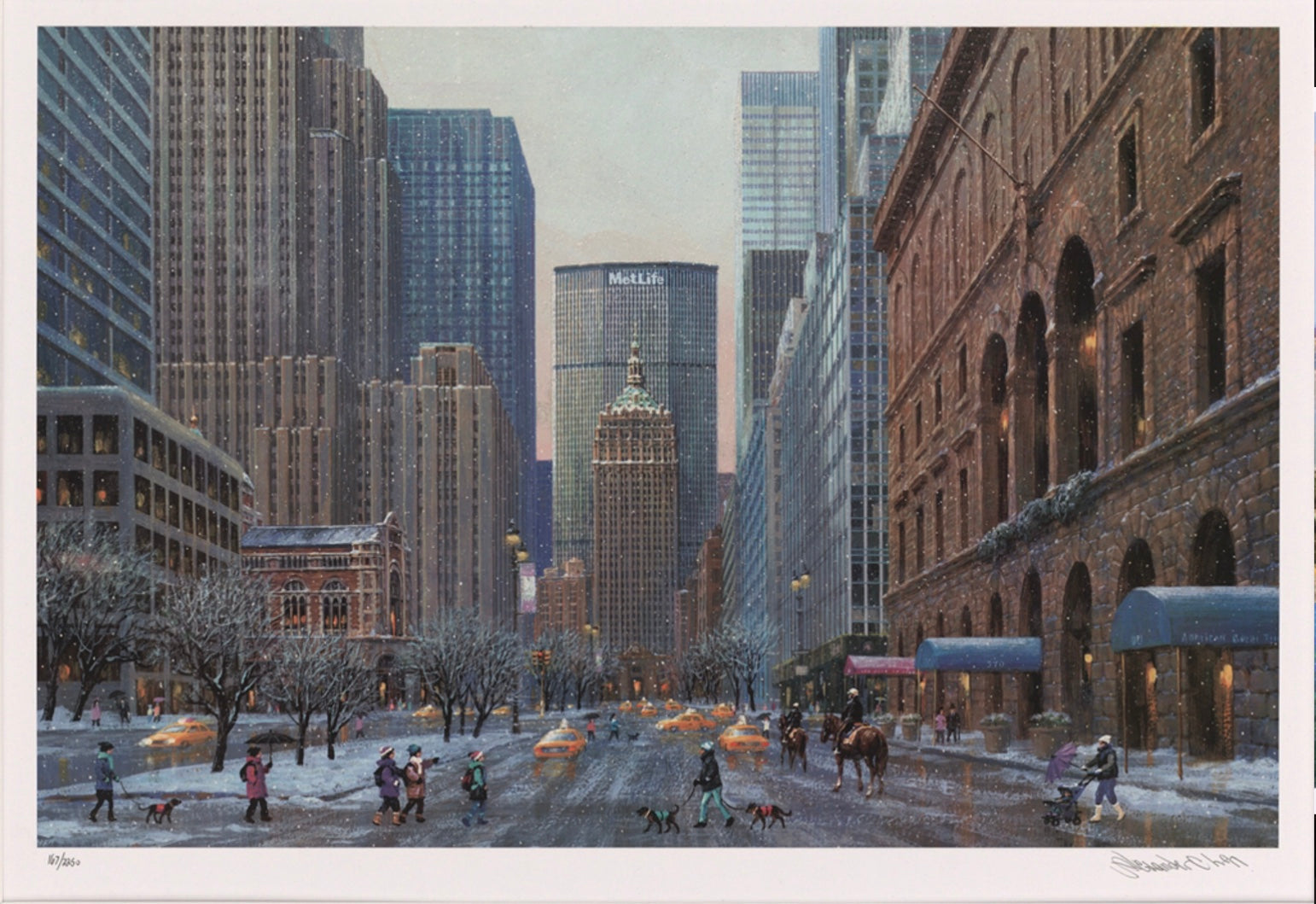 Park Avenue Winter (UNFRAMED) by Alexander Chen - 11.5