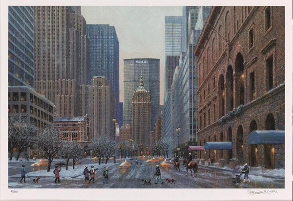 Park Avenue Winter (UNFRAMED) by Alexander Chen - 11.5