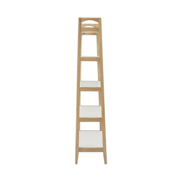 Parker Off-White/Natural Shelf Bookcase by Madison Park - Gifts for You 'n Me