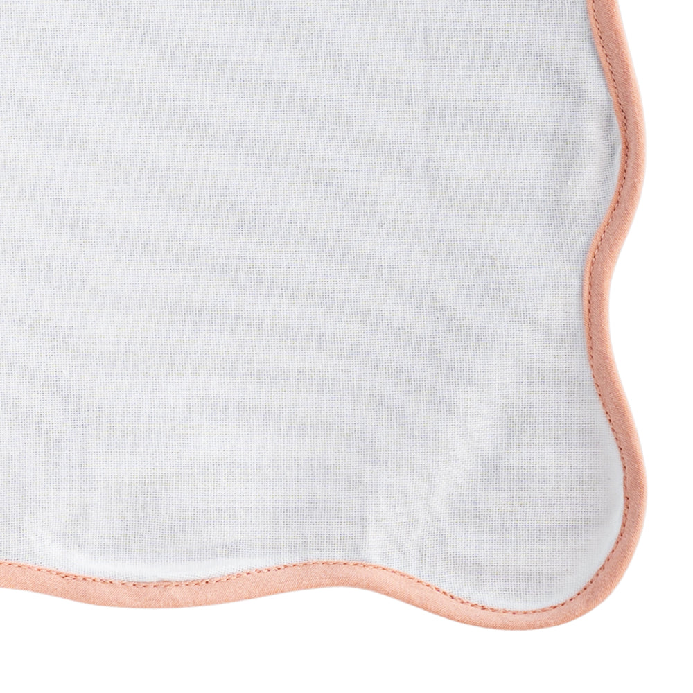 Beige Scallop Napkins - Embroidered Napkins
