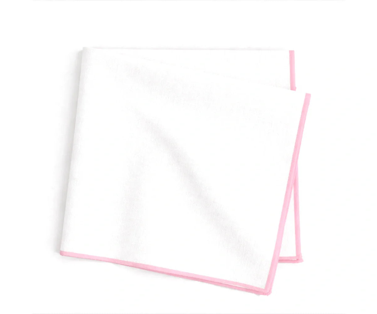 Merrow Stitch Cotton Napkins