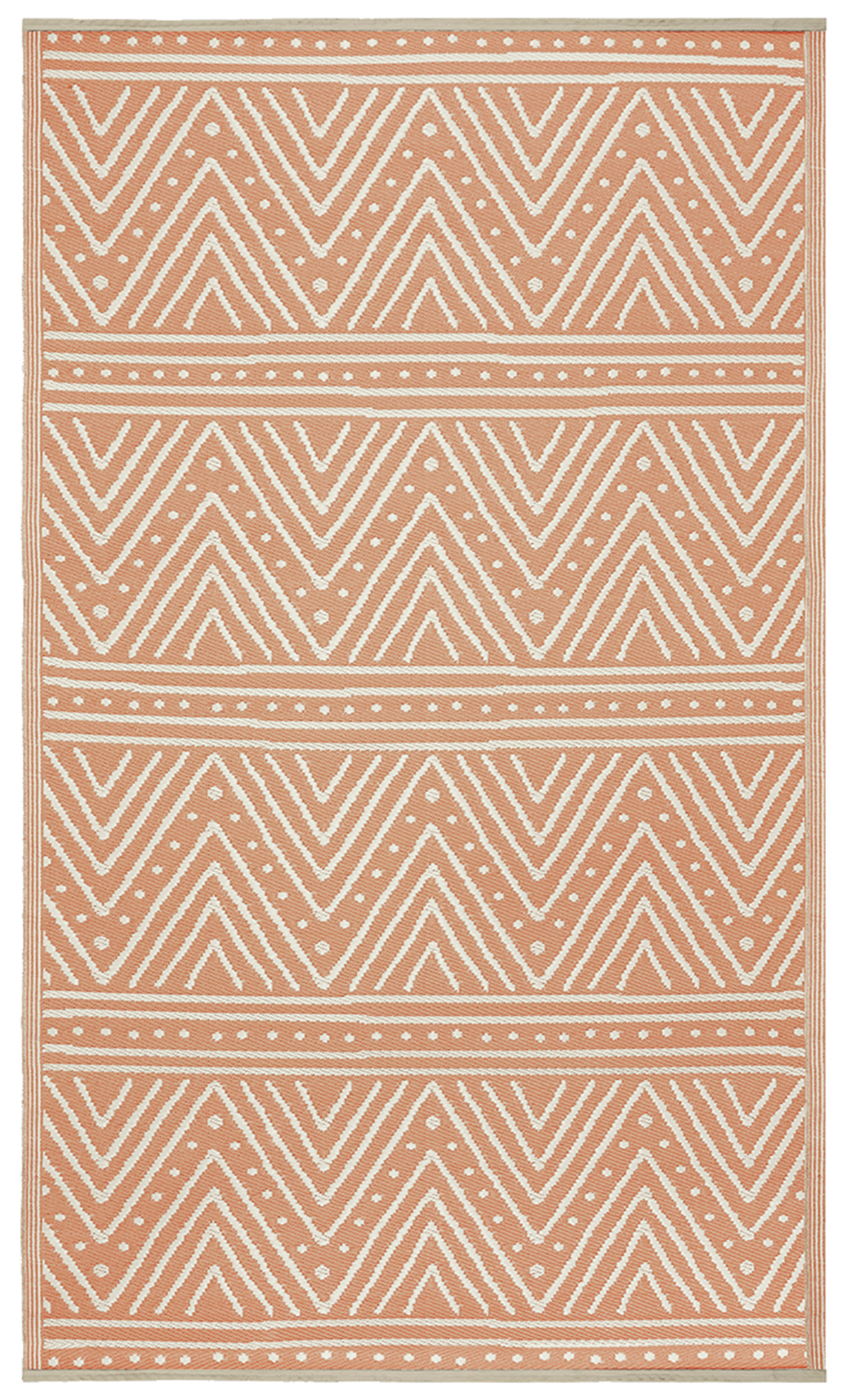 Patan - Coral Outdoor Rug for Patio