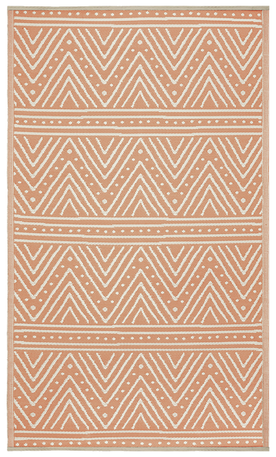 Patan - Coral Outdoor Rug for Patio