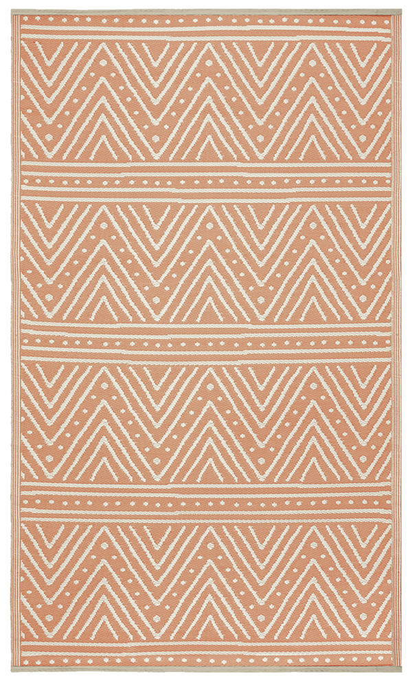 Patan - Coral Outdoor Rug for Patio