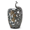 Peacock and Leaves Candleholder