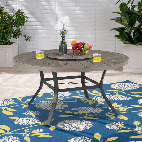 PEAKHOME Azur Patio Aluminum Round 60
