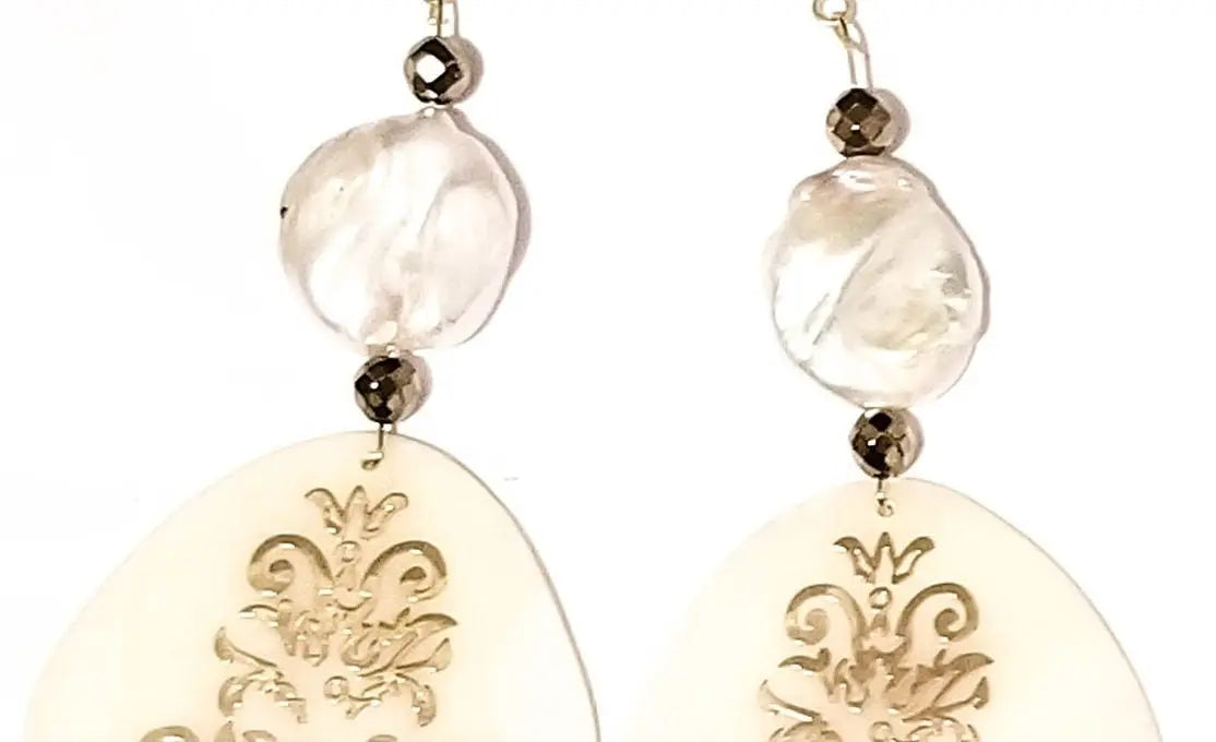 Pearl and Shell Earrings