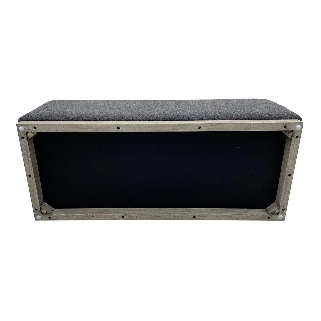 Peggy Bench/Cocktail Ottoman With Table - Dark Grey - Gifts for You 'n Me