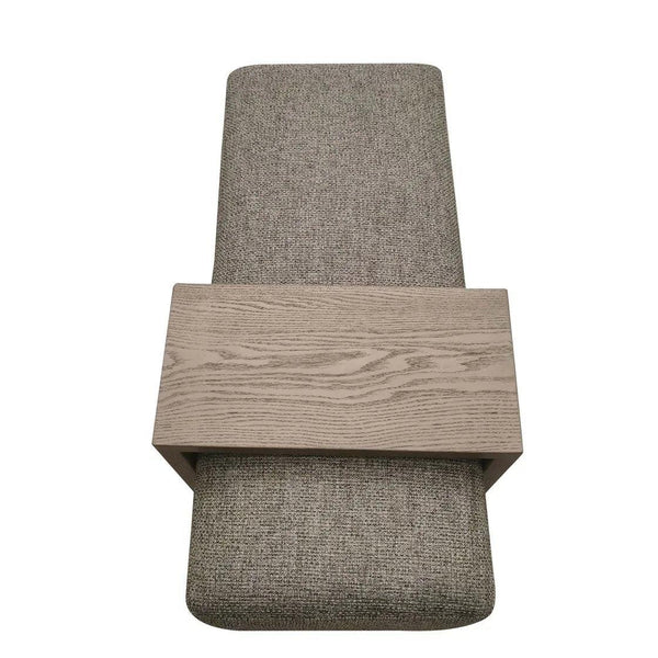 Peggy Bench/Cocktail Ottoman With Table - Tweed/Multi - Gifts for You 'n Me