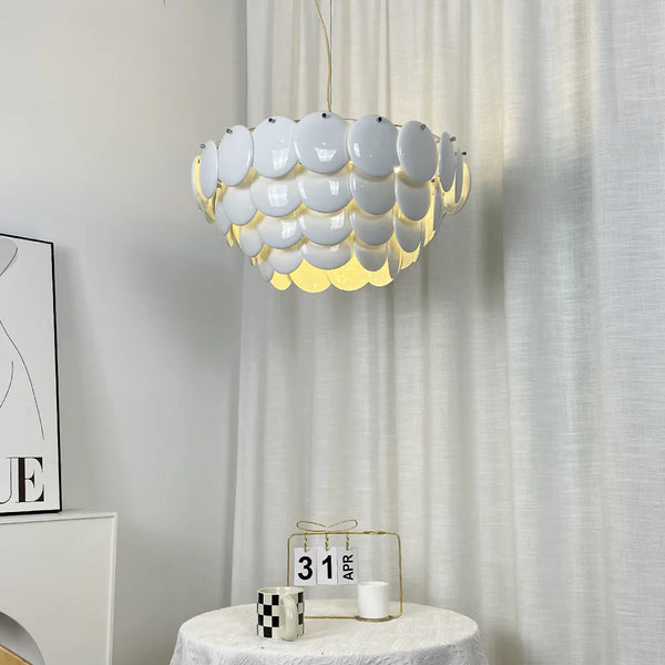 Pembridge White Ceramic Chandelier