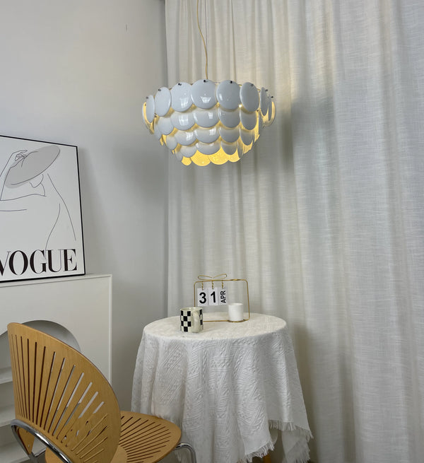 Pembridge White Ceramic Chandelier